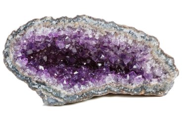 Makro Mineral taş fırçalanabilir beyaz bir arka plan üzerinde Rock'daki yakın çekim