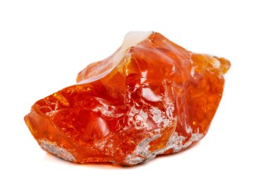 Makro mineral taş Opal Beyaz arka plan üzerinde Kapat