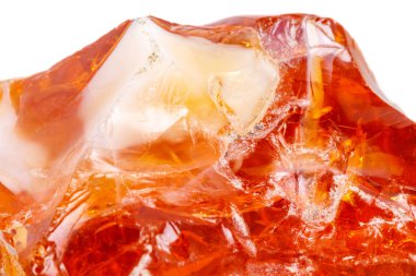 Makro mineral taş Opal Beyaz arka plan üzerinde Kapat