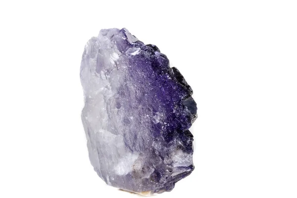 Pedra Mineral Macro Fluorite Sobre Fundo Branco Close — Fotografia de Stock