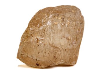 Makro mineral taş Topaz beyaz bir arka plan üzerinde Kapat