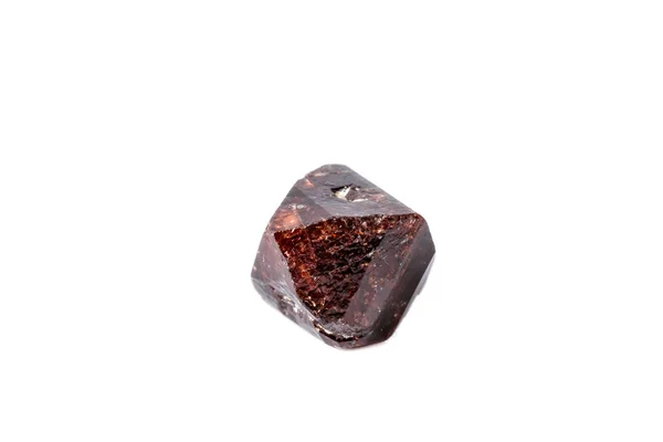 Macro Zircon Minerale Steen Een Witte Achtergrond Close — Stockfoto