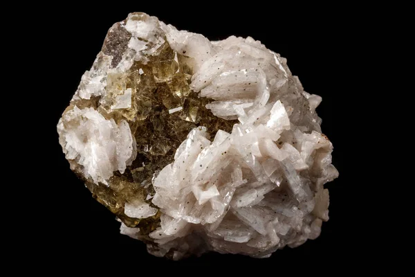 Minerální Kámen Makro Fotoplátně Fluoritu Černém Pozadí Detail — Stock fotografie
