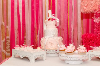 güzel pasta, şeker ve pasta bir birim ile yakından