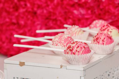 güzel pasta, şeker ve pasta bir birim ile yakından