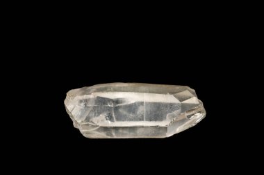 Makro mineral taş dumanlı kuvars, siyah bir backgrou üzerinde rauchtopaz