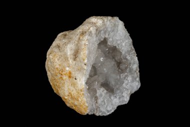 Makro mineral taş kuvars Jeod siyah arka plan 