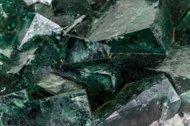 Makro mineral taş florit beyaz arka plan