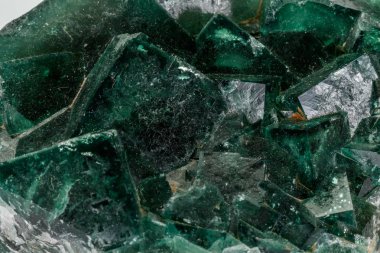 Makro mineral taş florit beyaz arka plan