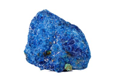 Makro mineral taş malakit ve Azurit beyaz backgrou karşı