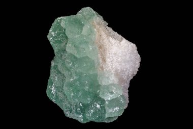 Makro mineral florit taşı balck arka plan üzerinde