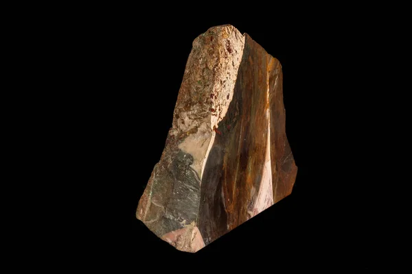 Makro sten mineral jasper på svart bakgrund — Stockfoto