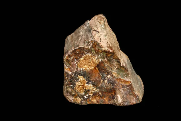 Makro sten mineral jasper på svart bakgrund — Stockfoto
