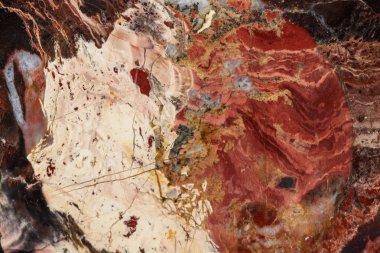 Makro siyah arka plan üzerinde mineral jasper taş