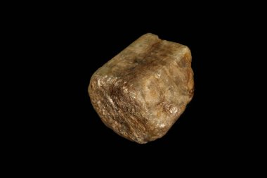 Makro Taş mineral Beryl siyah bir arka plan