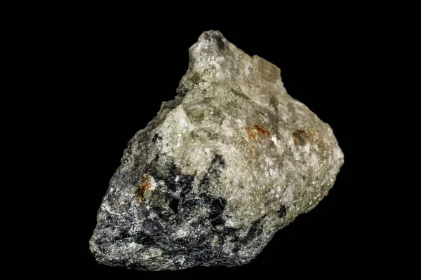 Makro taş apatit ve manyetit mineral siyah bac geçit