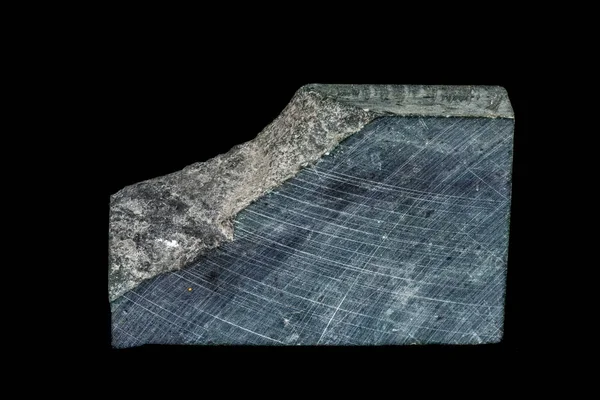 Makro kamień Nefryty mineralnych na czarnym tle — Zdjęcie stockowe