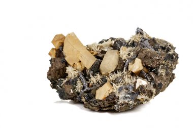 Makro taş mineral Pyrrhotite, kuvars, Sphalerite, kalsit, Gal