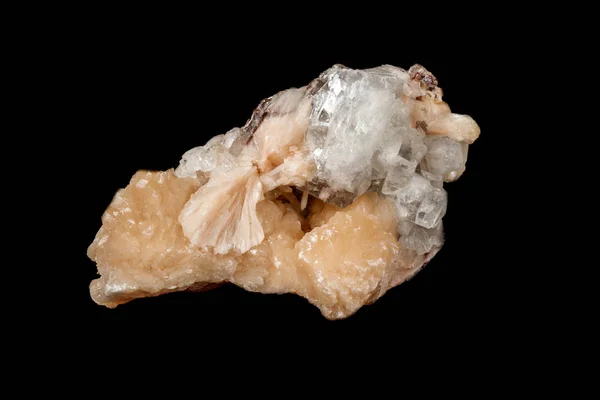 Macro Steen Albiet Mineral Wit Zwart Close — Stockfoto