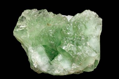 Makro taş florit maden siyah arka plan üzerine