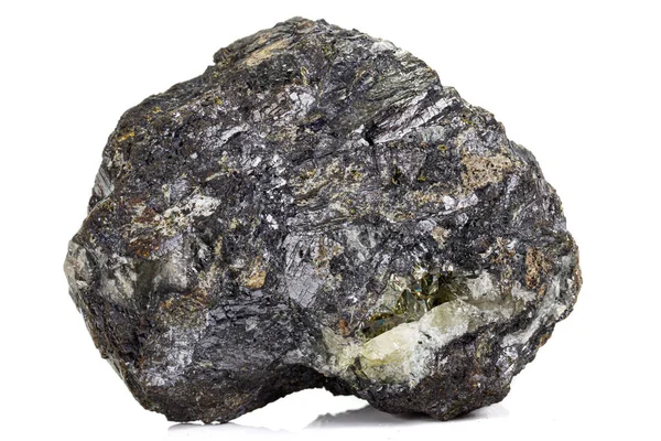 Macro steen apatiet mineraal op witte achtergrond — Stockfoto