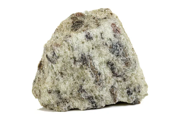 Makro kámen Apatite minerální na bílém pozadí — Stock fotografie