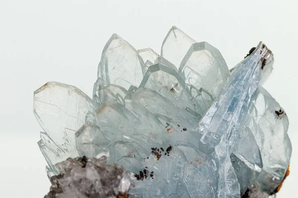 Macro stone Apatite mineral on white background — Stock Photo, Image