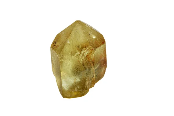Mineral Apatit batu makro pada latar belakang putih — Stok Foto
