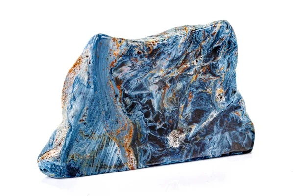 Macro stone Pietersite mineral on white background — Stock Photo, Image