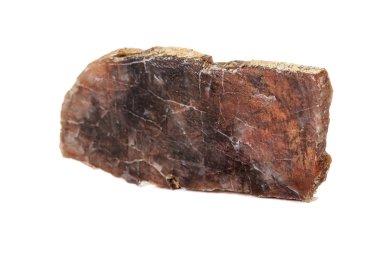 Beyaz arka planda makro taş Jasper mineral 