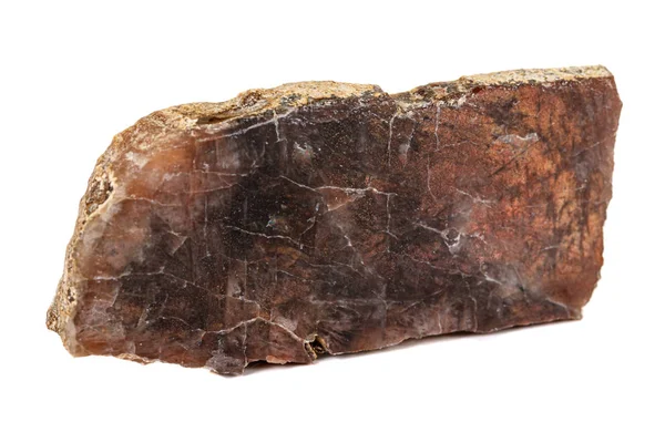 Makro sten Jasper mineral på vit bakgrund — Stockfoto
