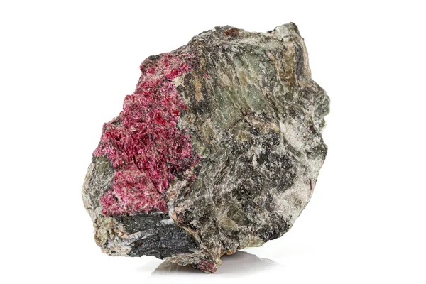 Macro stone Eudialyte mineral on white background — Stock Photo, Image