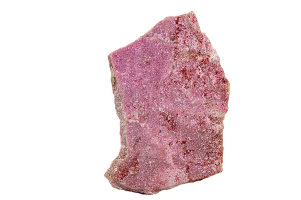 Macro pietra Spherocobaltite minerale su sfondo bianco — Foto Stock