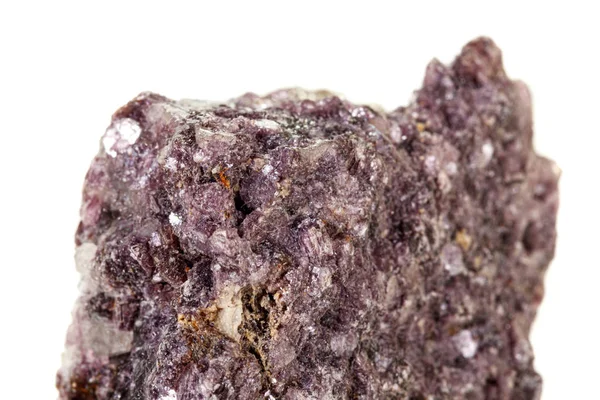 Beyaz arka plan üzerinde krom kyanit mineral taş makro — Stok fotoğraf