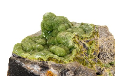 Beyaz sırt üzerinde mikrocline makro pembe Smithsonite mineral taş