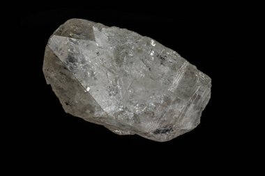 Makro mineral taş rhinestone, siyah backgrou üzerinde kaya kristali