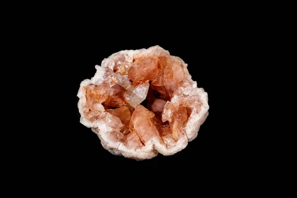 Kamienie makro różowy Topaz na czarnym tle — Zdjęcie stockowe