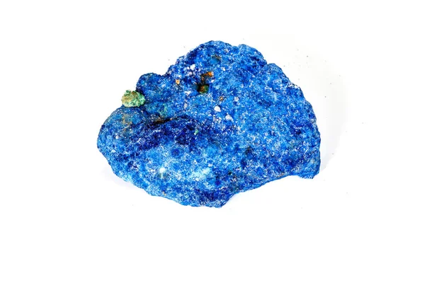 Macro mineral stone Malachite and Azurite against white backgrou — Stock Photo, Image