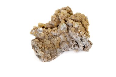 Beyaz arka plan üzerinde makro mineral florit taşı