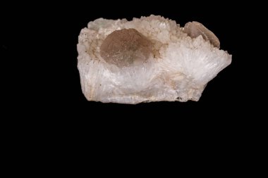 Makro mineral florit taşı balck arka plan üzerinde