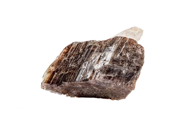 Makro mineral sten kvarts klorid på en vit bakgrund — Stockfoto