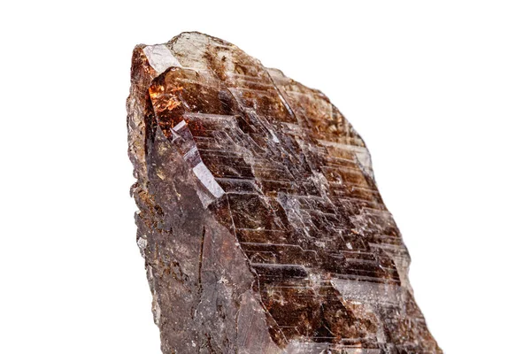 Makroásványi kőből készült kvarc-klorid fehér alapon — Stock Fotó