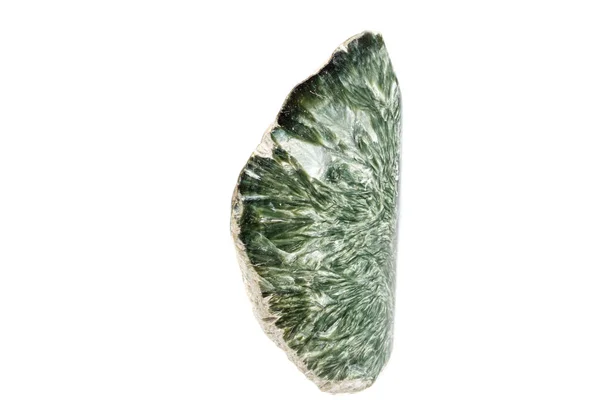 Makro Sfalerite Minerální Kámen Clinochlore Bílém Pozadí Zblízka — Stock fotografie