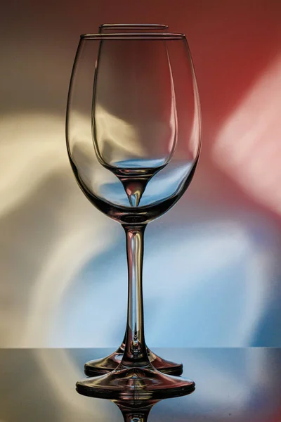 Beautiful Glass Wine Background Close — Stock Photo, Image