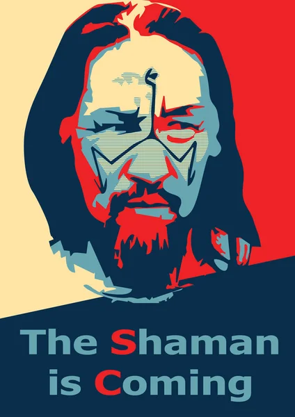 シャーマンがポップアートのポスターを発表 ストックイラスト
