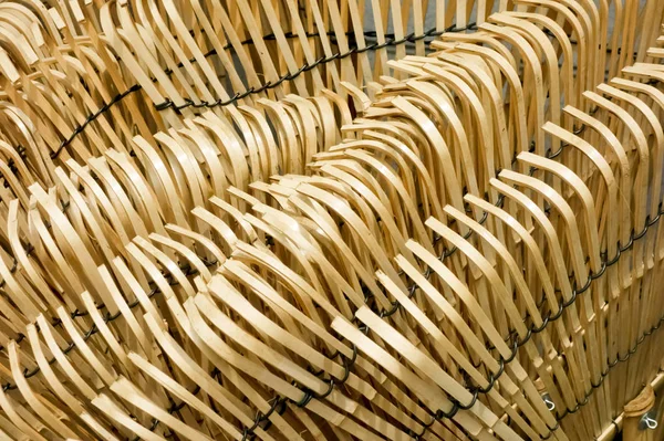 Geflochtener Großer Bambusbesen — Stockfoto