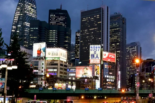 Nattvy Över Den Underbara Skymningen Tokyo Shinjuku — Stockfoto