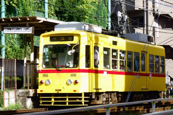 Único Tranvía Que Corre Tokio Otsuka — Foto de Stock