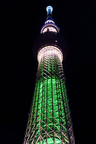 Nieuw Symbool Tower Tokyo Sky Tree Night View — Stockfoto