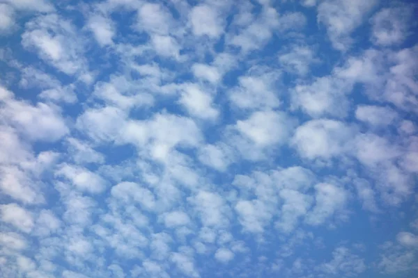 Een Aantrekkelijke Zee Van Wolken Die Zich Blauwe Lucht Verspreidt — Stockfoto